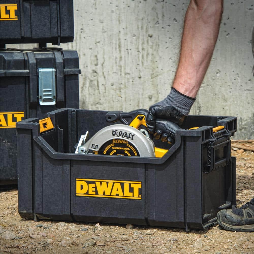 DEWALT DWST08205 ToughSystem 22" Tote Tool Box – Stackable, Heavy-Duty