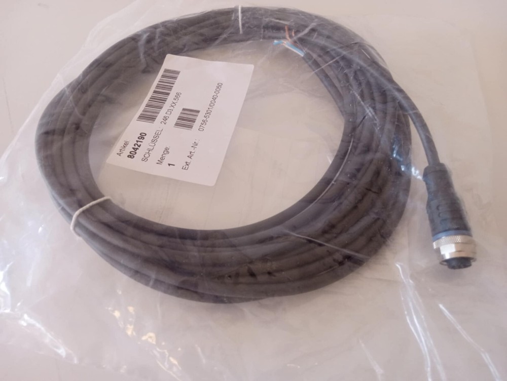 WAGO 756-5301/0040-0050,Sensor/Actuator cable; M12A socket; straight; 4-pole;