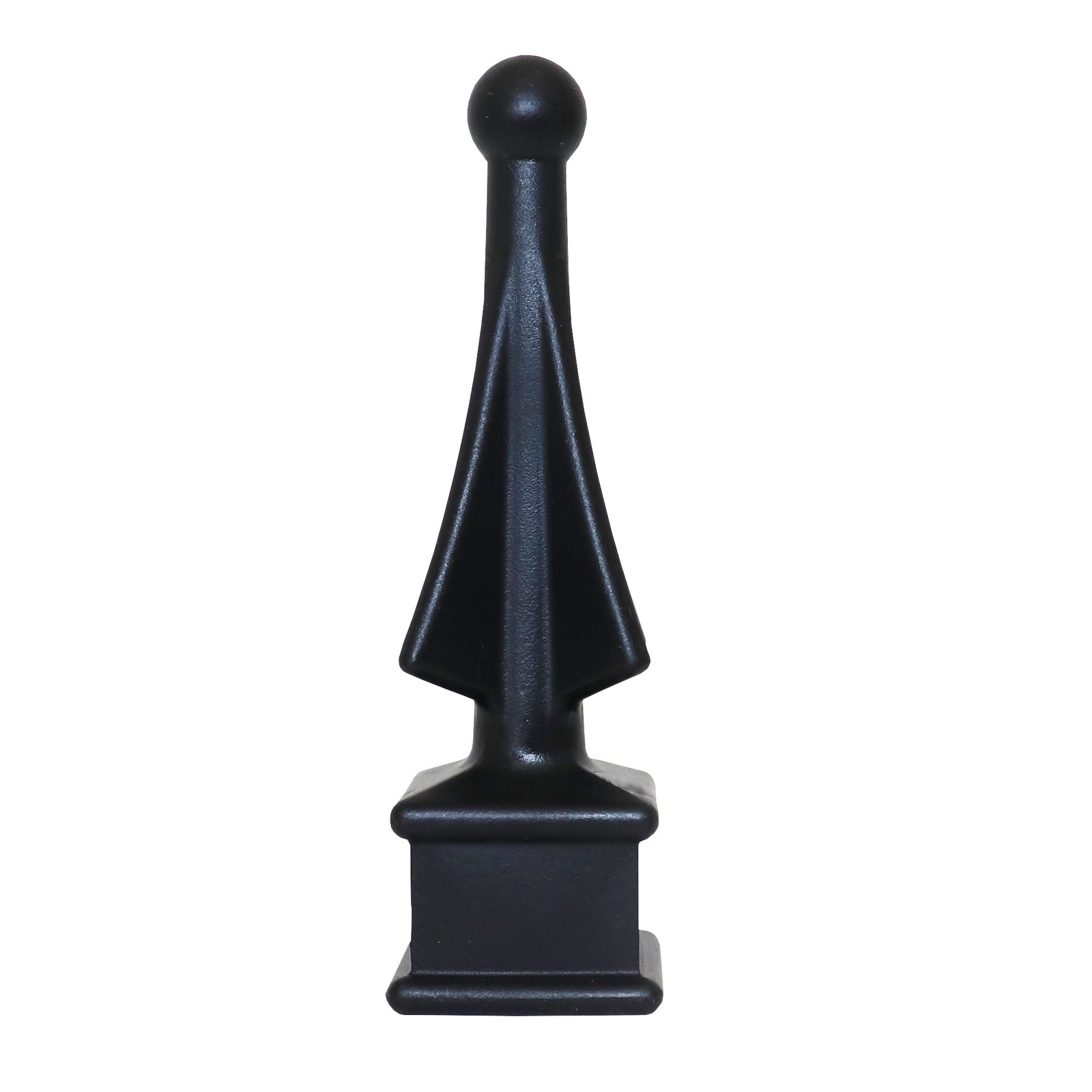 Fence Finials Four-Sided Spire Polypropylene Fence Toppers - Black Multi Packs