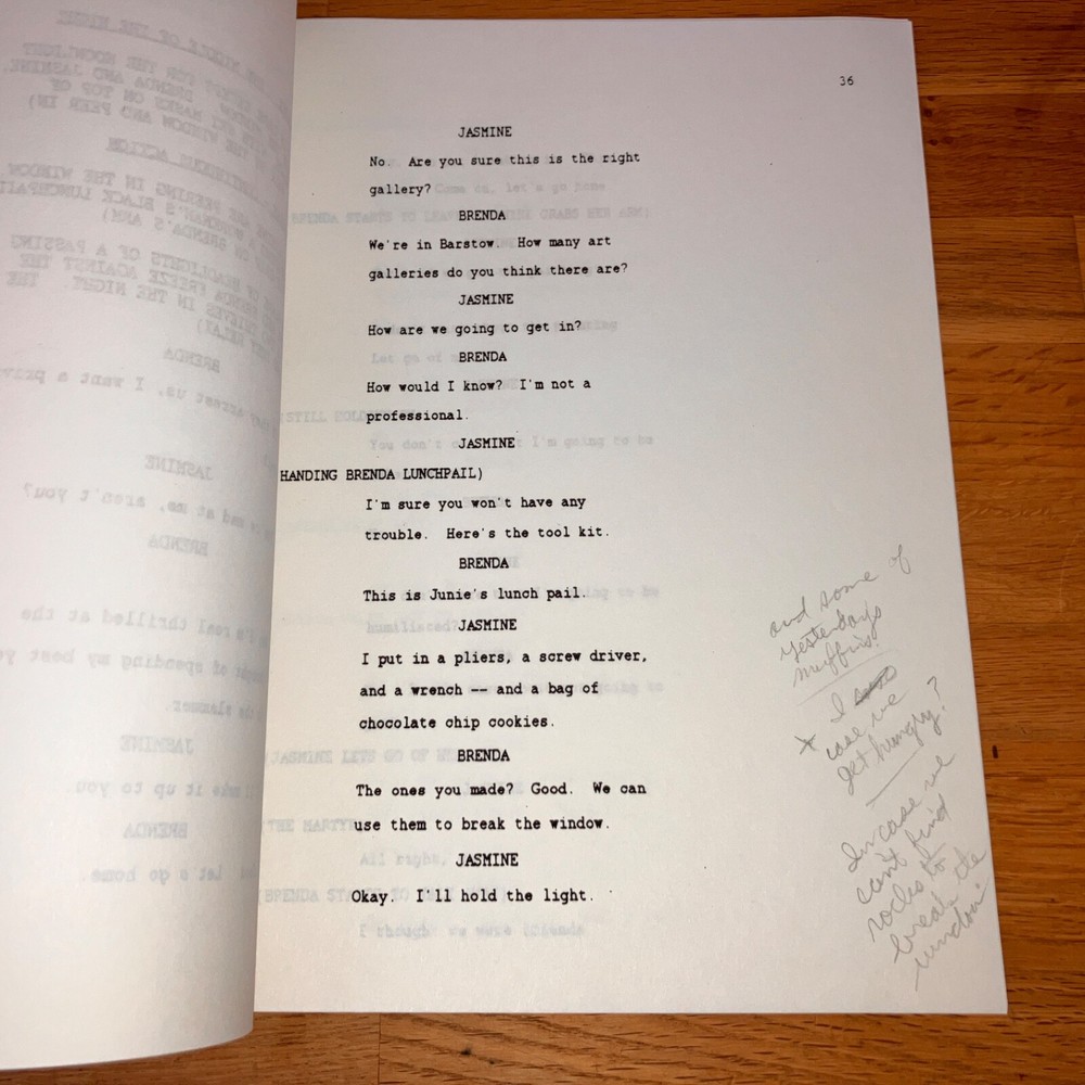 BAGDAD CAFE ('90) 9-Script Sandy Krinkski Story Editor Archive w/NOTES + COA!