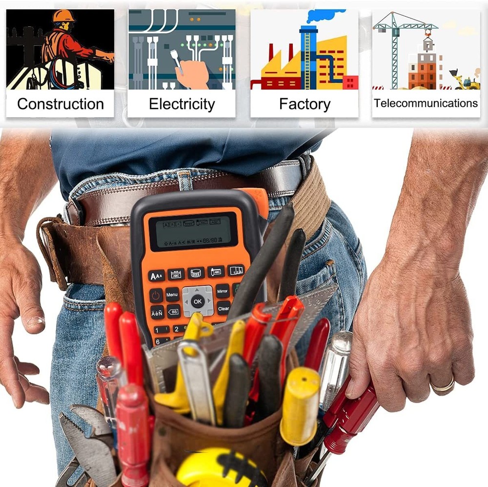 Label Maker Machine E1000 Portable Handheld Labeler Machine P-Touch TZe-231 lot