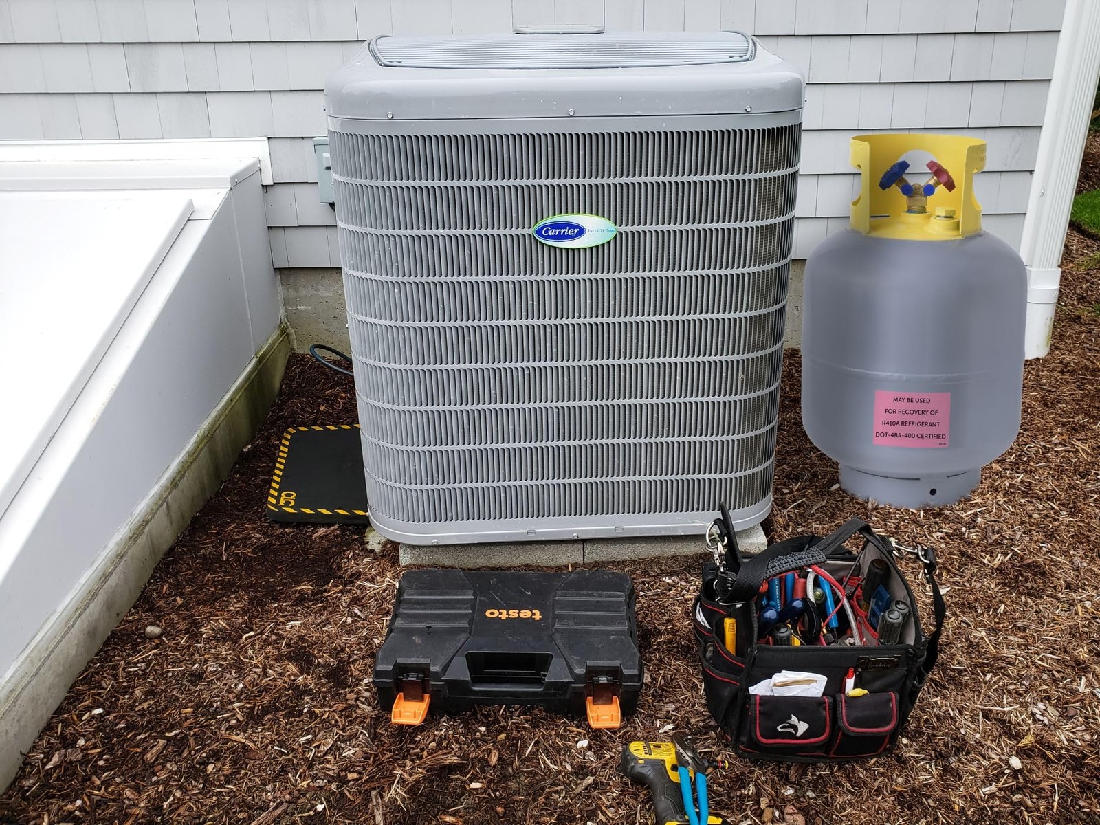 Flame King YSNR501 50 Pound Refrigerant Recovery Cylinder Tank , Gray