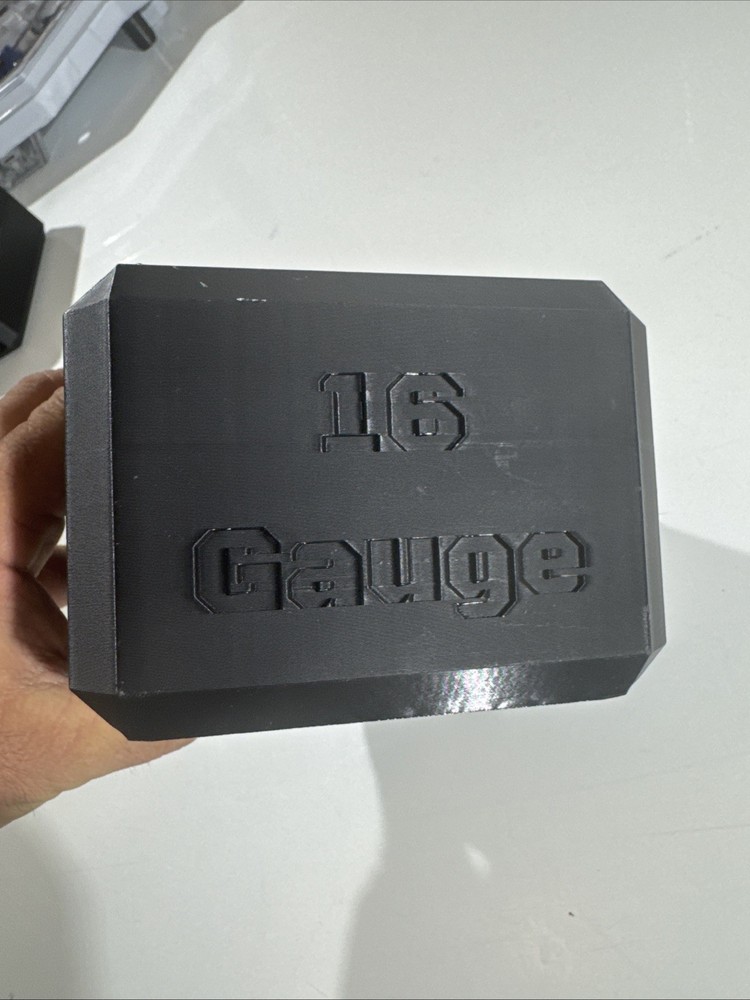 16ga Shotgun Shell Storage Box Case - 24rd Round - Black