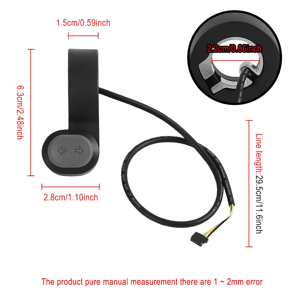 Turn Singal Switch for Ninebot Segway E3 / E3 Pro E-Scooter Replacement Parts