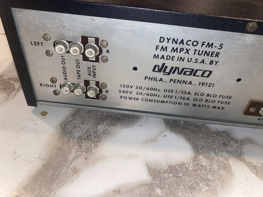 Dynaco FM5 Stereo Tuner Untested