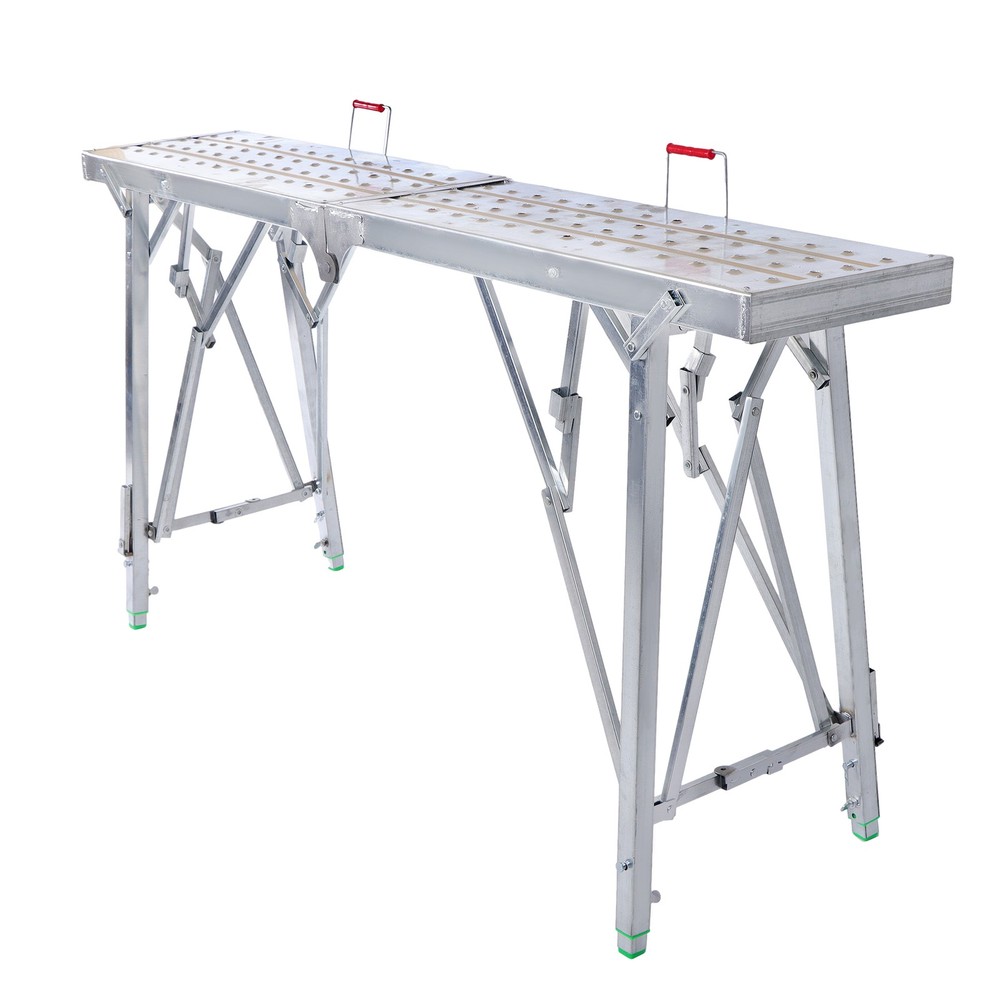 Portable Folding Scaffolding Platform Work Bench Scaffold Step Ladder with Adjus