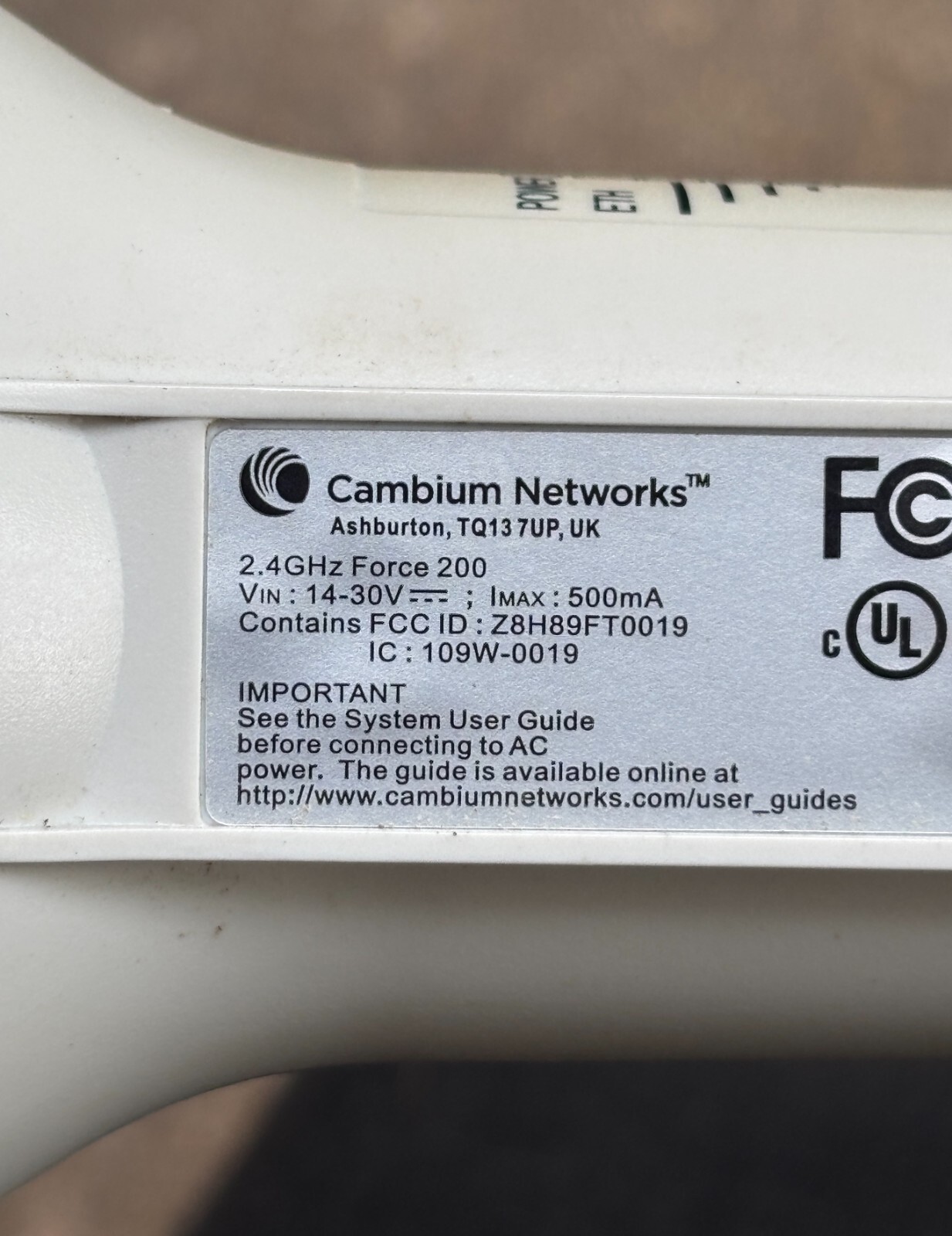 Cambium Networks ePMP 2.4 GHZ Force 200 C024900C161A C024900P161A