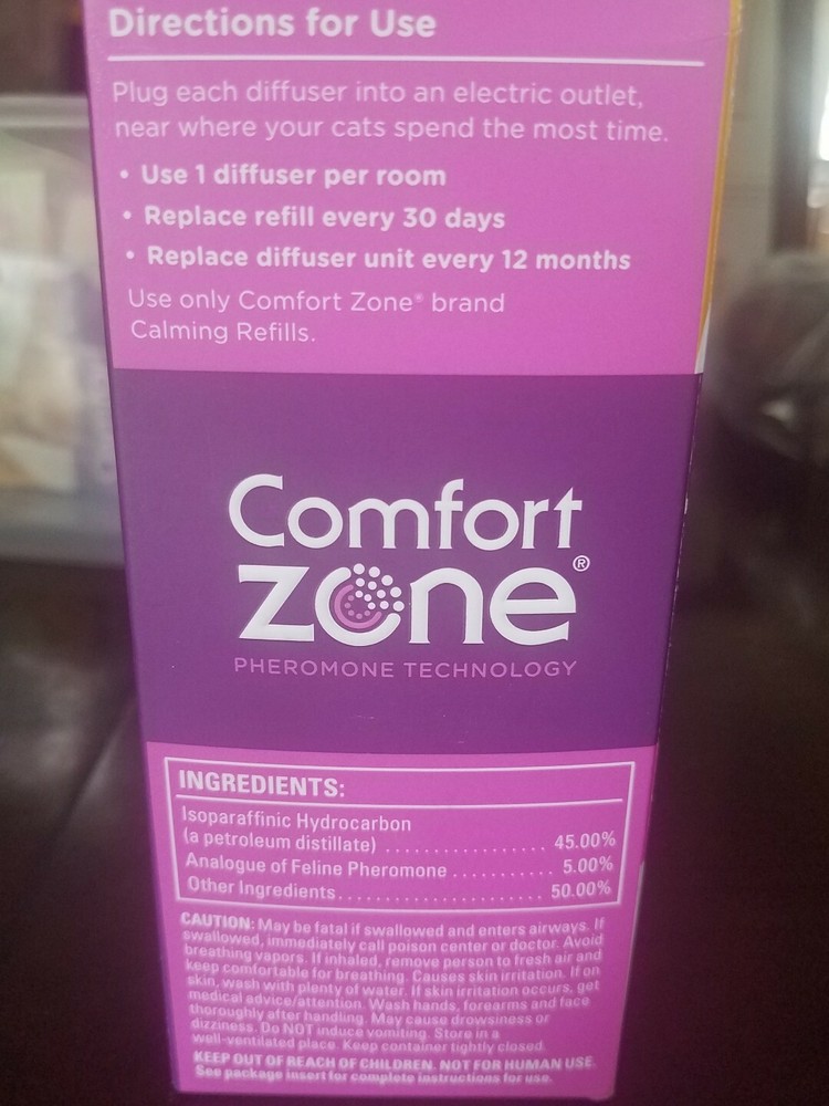 Comfort Zone Pheromone Cat Calming Diffuser-Brand New-SHIPS N 24 HOURS