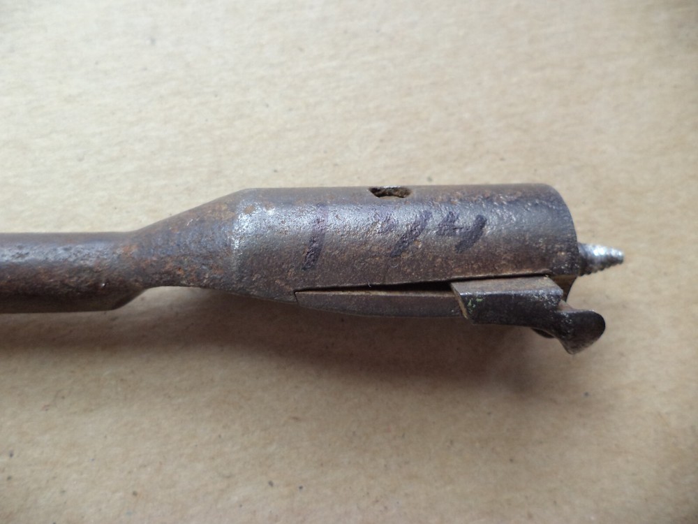 Two Vintage unbranded adjustable wood boring bit
