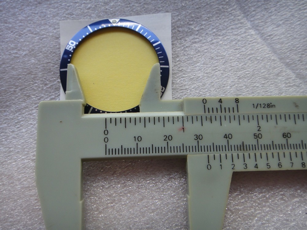 Genuine ORIS Top Bezel Insert Ring Diver 7609 Ø 47mm Small Second Blue