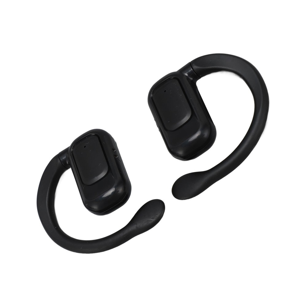 (Black)144 Languages Translator Earbuds Touch Control Earhooks Language