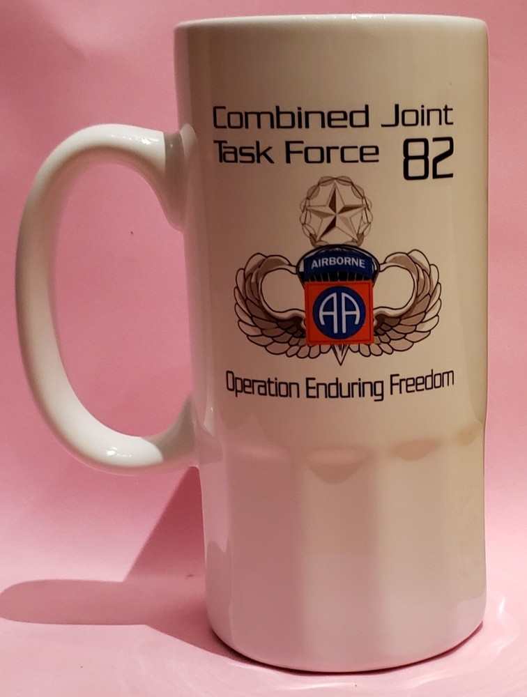 6.25" Mug Stein Operation Enduring Freedom 82 Airborne Combined Joint Task Force