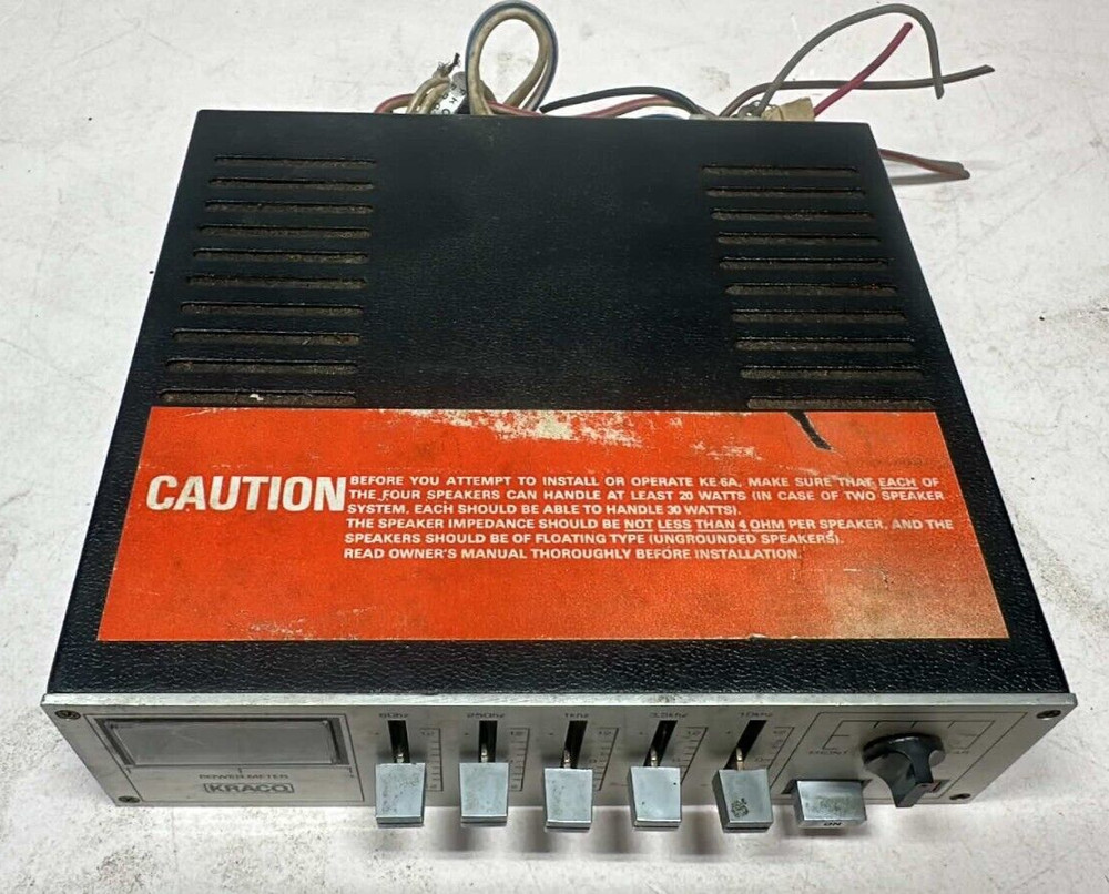 Vintage Kraco Graphic Equalizer Model KE-6A