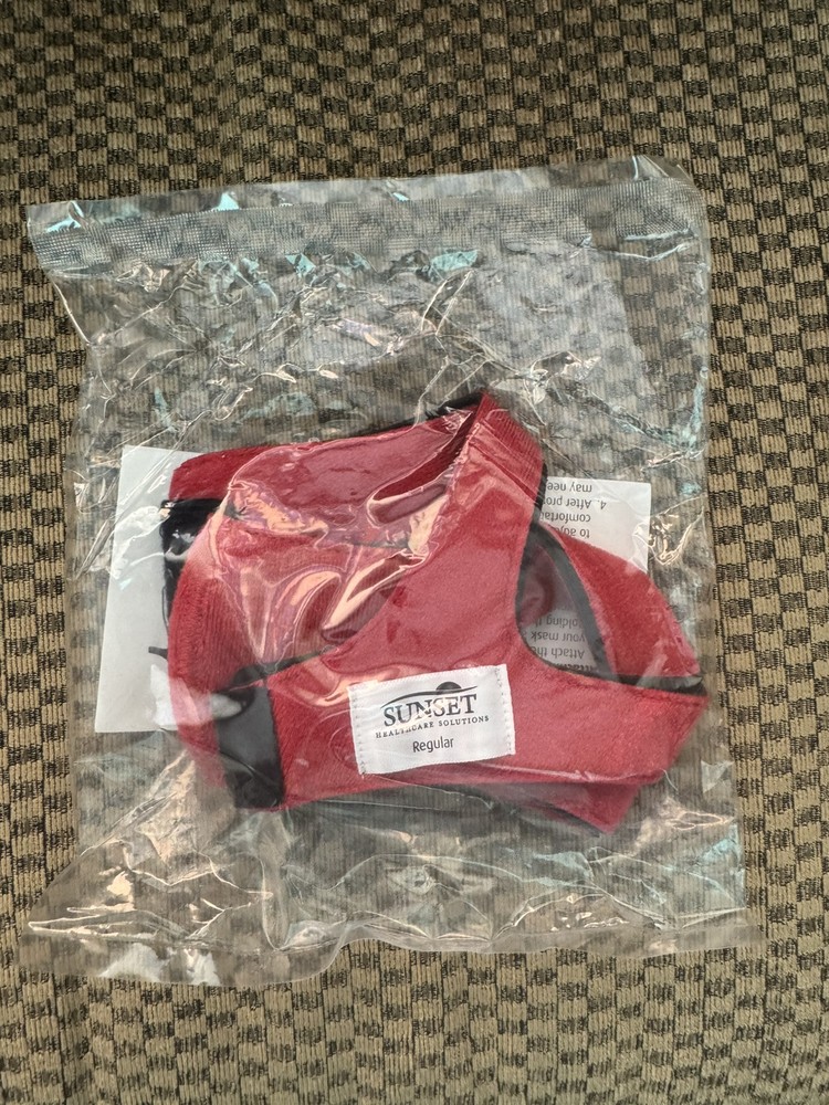c pap chin strap Sunset Ruby style Size Regular