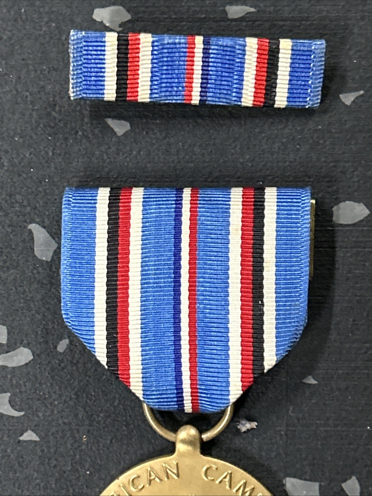 VTG U.S. Military WWII Medals & Pin Bars American Campaign Defense Good Conduct