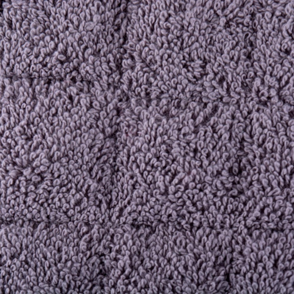 Basic Terry Collection 100% Cotton Quilted Double Mitt Gray