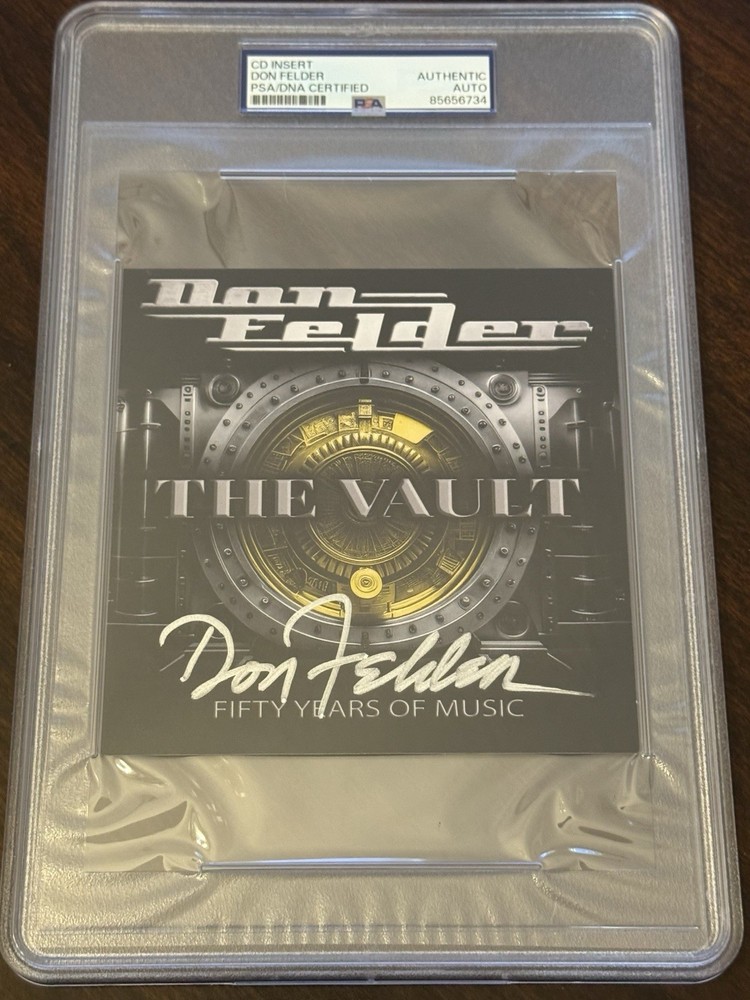 Don Felder Signed CD Insert “The Vault” PSA!!