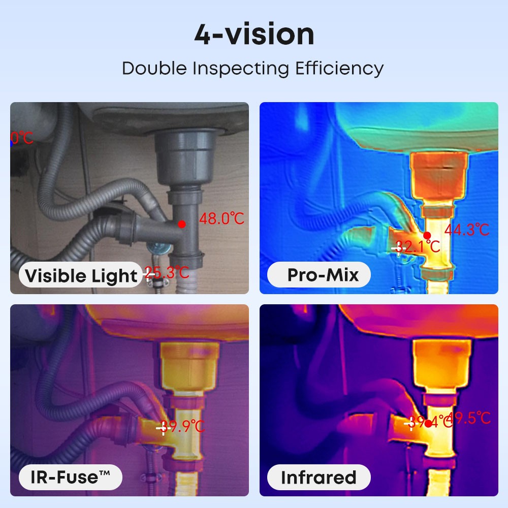 P4 Thermal Camera with Visual Camera for Android 512*384 X³IR Resolution 600℃