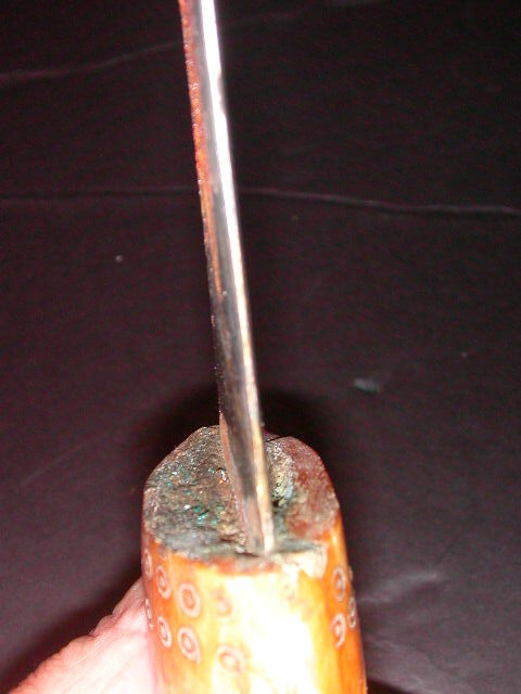 Old Turkish Dagger with Ram Horn Handle and Sheath