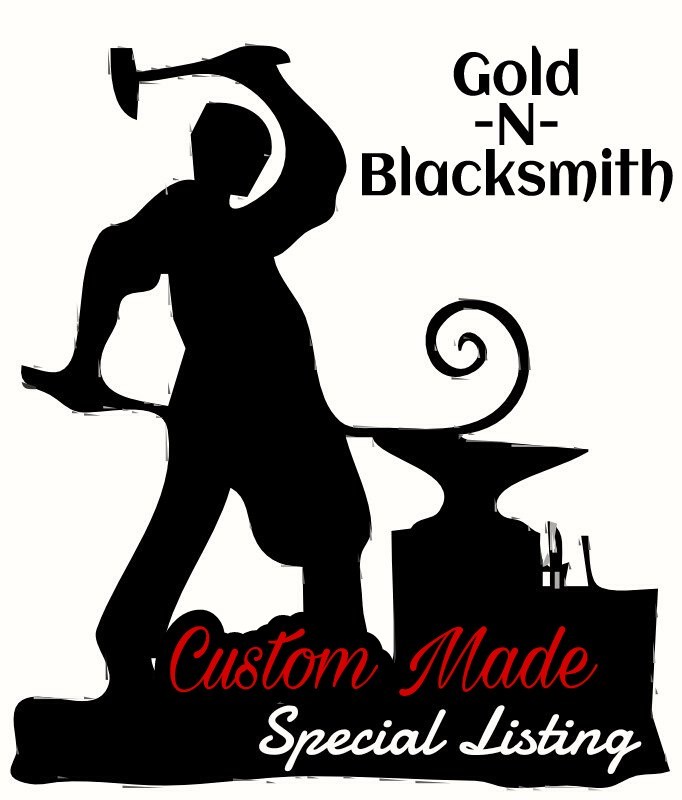 Outdoor Fireplace/Pit Set-36" Poker, Std Shovel & 2 Hook Post Made by Blacksmith