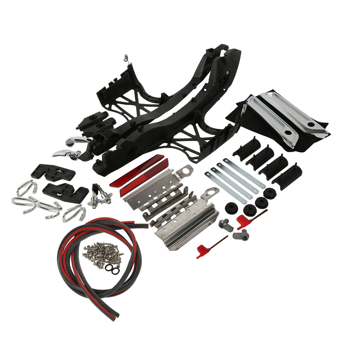 One Touch Saddlebag Latch Lids Hardware Covers For Harley Touring 2014-2024 2019