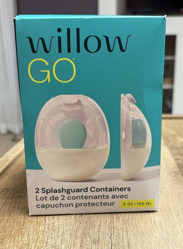 Willow Go Splashguard Containers (2) 5oz NIB Sealed