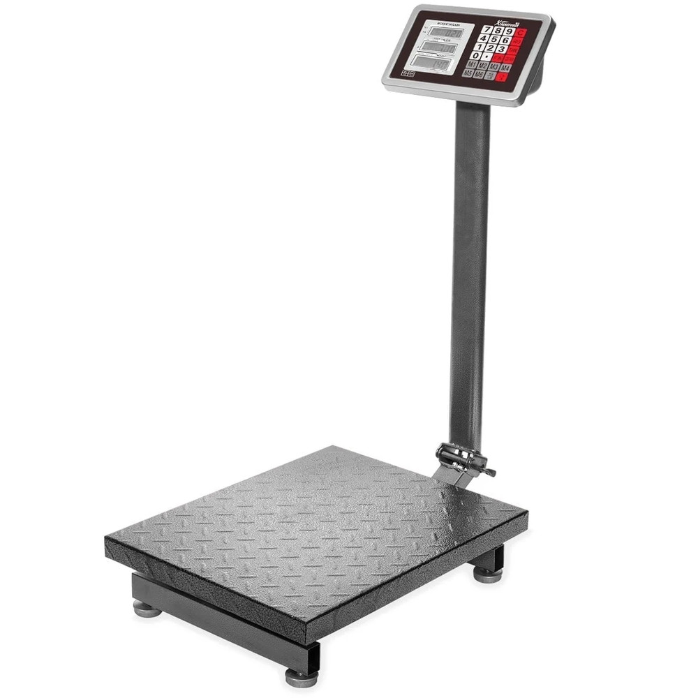 600 Lb Capacity Digital Foldable Floor Design Gray Bench Scales