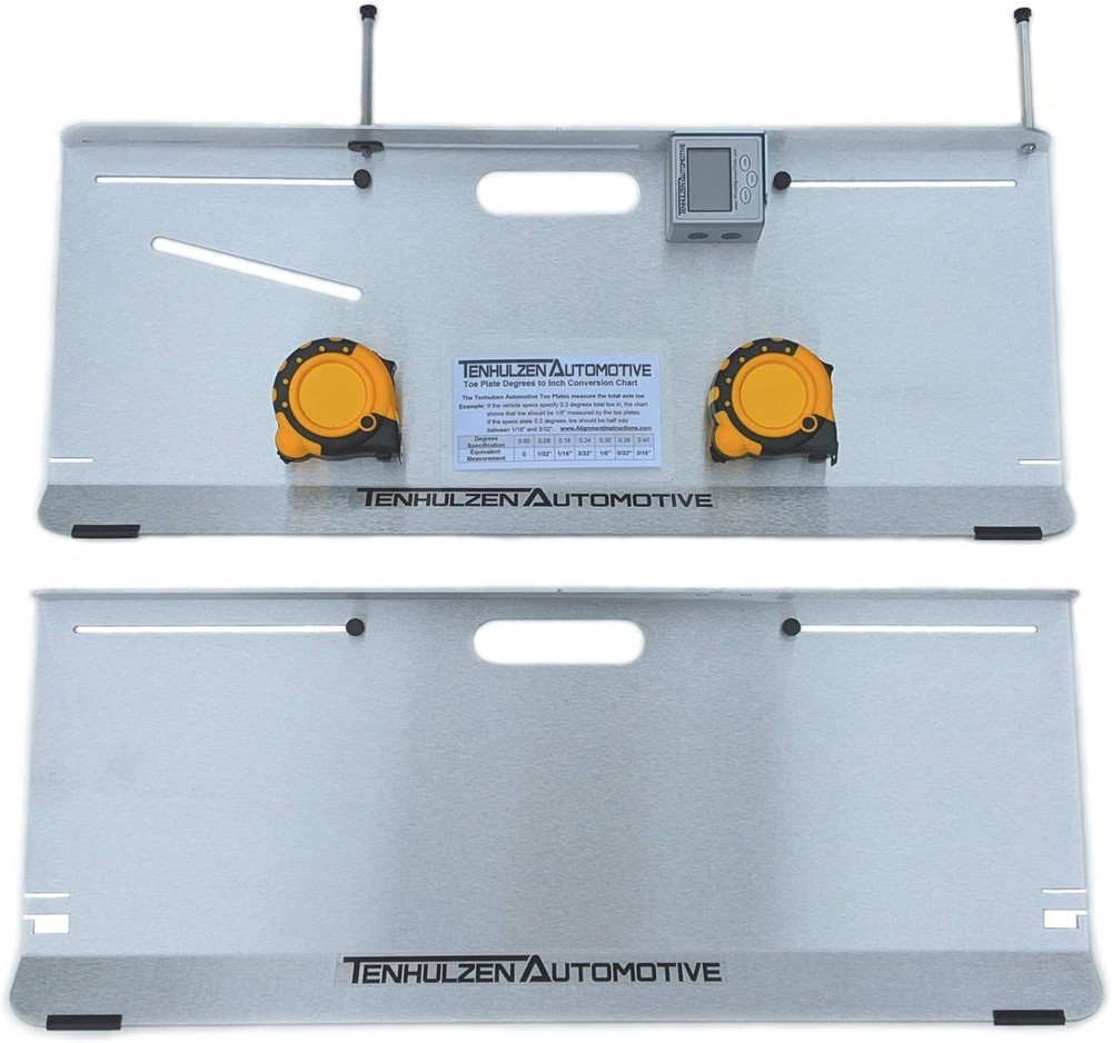 2-Wheel Alignment Tool - All-in-one Camber/Caster/Toe Plates -