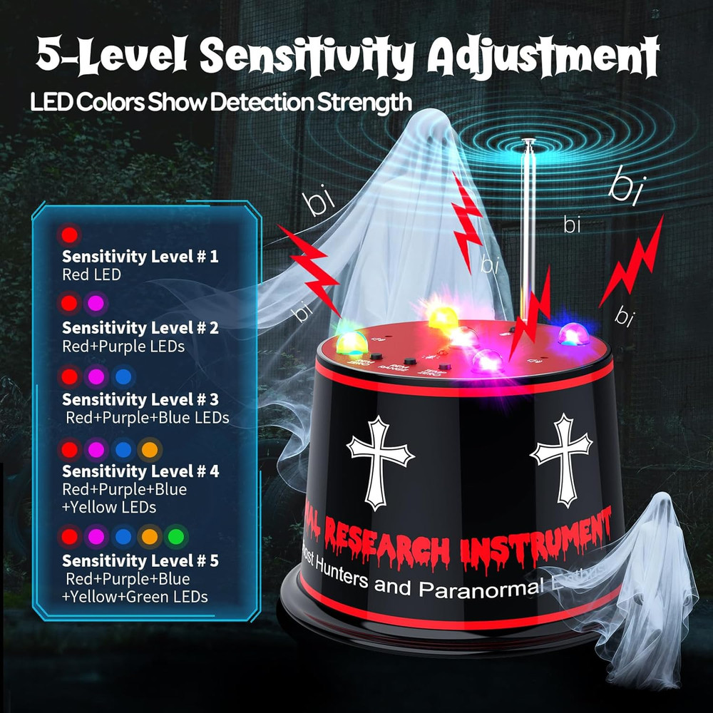 Pro EMF Ghost Detector with Auto Calibration & 5 Sensitivity Levels