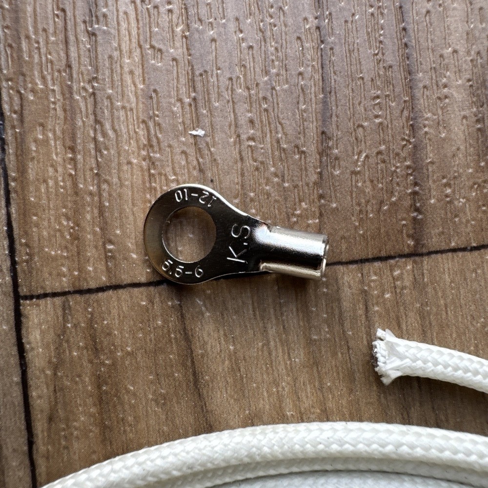High Temp Wire 12AWG-10FT White