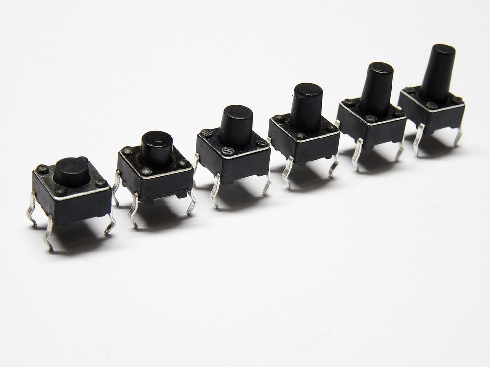 10 / 20 DIP 4pin Mini Push Button Micro Switch Push Button Switch 6x6x5 6 7 8 9 10mm
