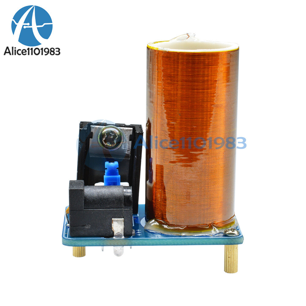 BD243 Mini Tesla Coil Module 9-12V Electronics Wireless Transmission Assembled