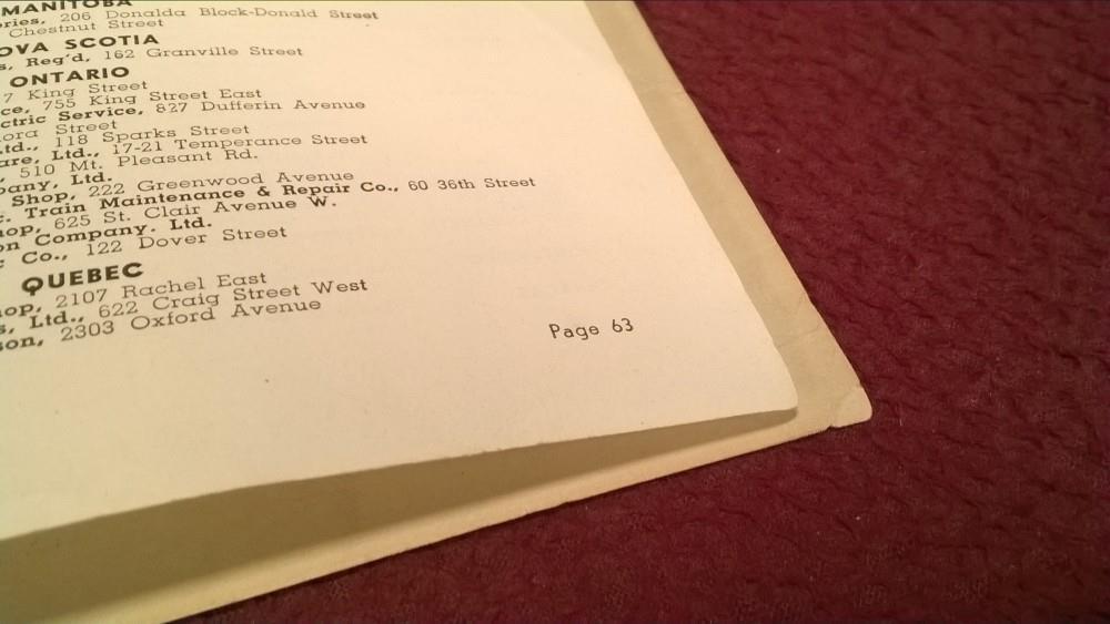 LIONEL POST WAR 1951 OPERATING INSTRUCTIONS BOOKLET