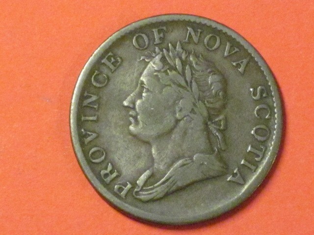 1832 Half Penny Token - Nova Scotia - KM# 1 / Canada