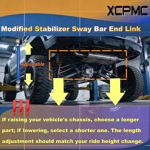 9.84-11.81' M12 Modified Front Sway Stabilizer Bar End Drop Link 2 Pcs Left &
