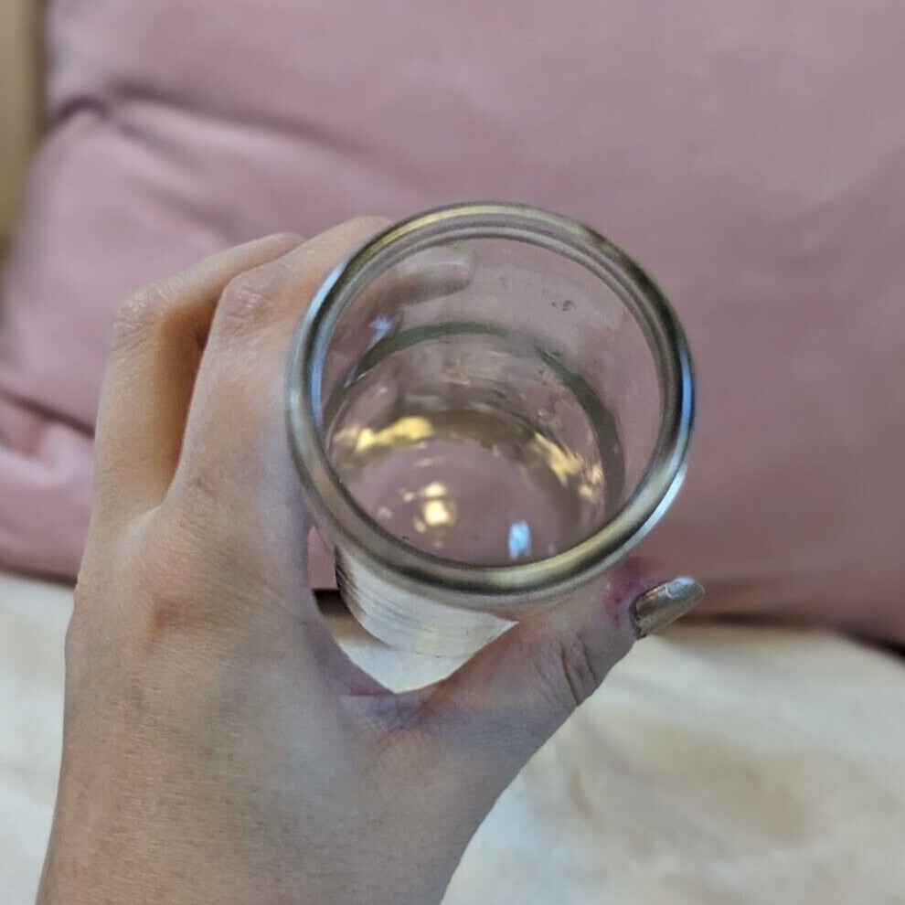 8" Tall Glass Prayer Candle Jars| EMPTY