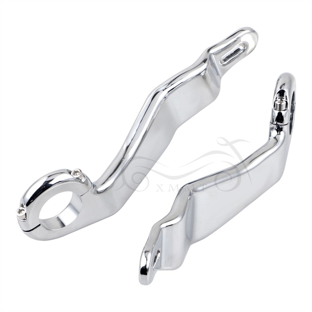 Chrome Left & Right Fairing Support Bracket Mount Kit For Harley Road Glide 15+