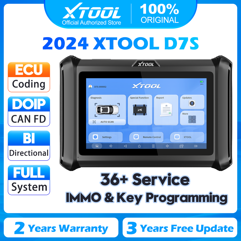 XTOOL D7S Auto Bidirectional Full System Car Diagnostic Scanner KEY Coding TOOL