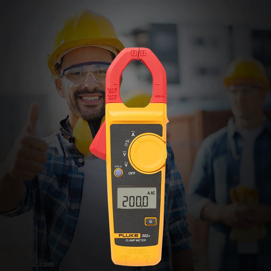 Fluke 302 Plus Clamp Meter AC DC Electrical Tester Pliers Ammeter Voltmeter