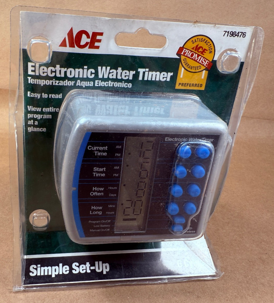 Ace Hardware Electronic Water Timer (7198476) - 6 Cycles Easy Set Up