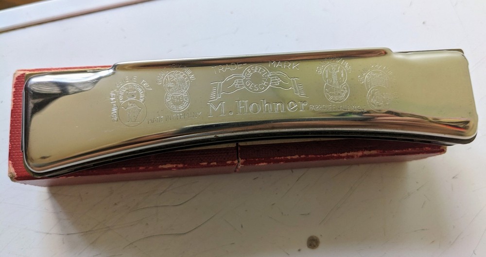 M. Hohner Harmonica The Echo Case From Germany Vintage