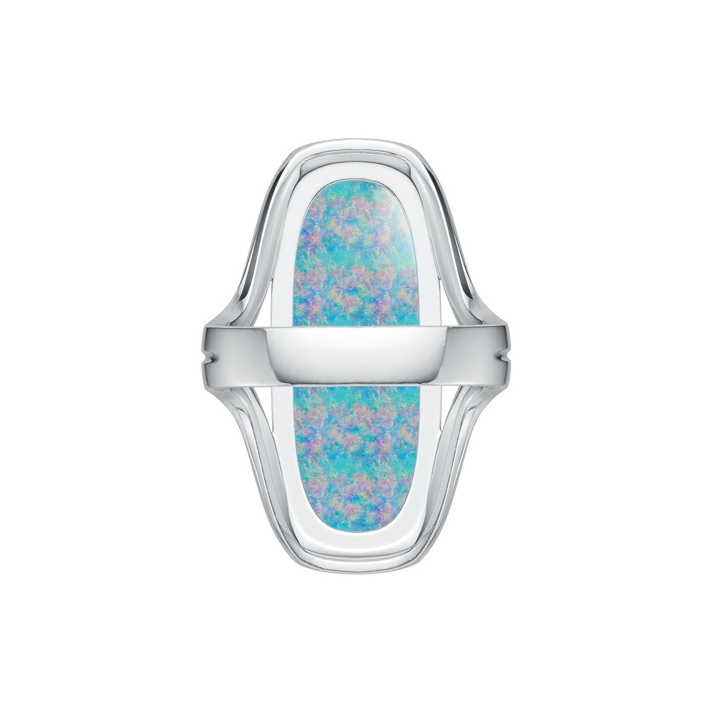 Sterling Silver Semi Mount Ring Setting Oval OV 25X10.3mm Cabochon