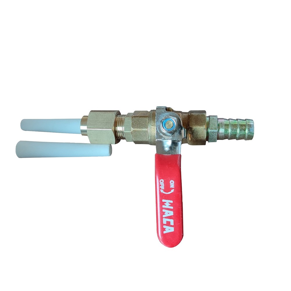 Ceramic Sandblasting Assembly: Nozzle Tip (1/8" ID), Bracket, Brass Ball Valv...