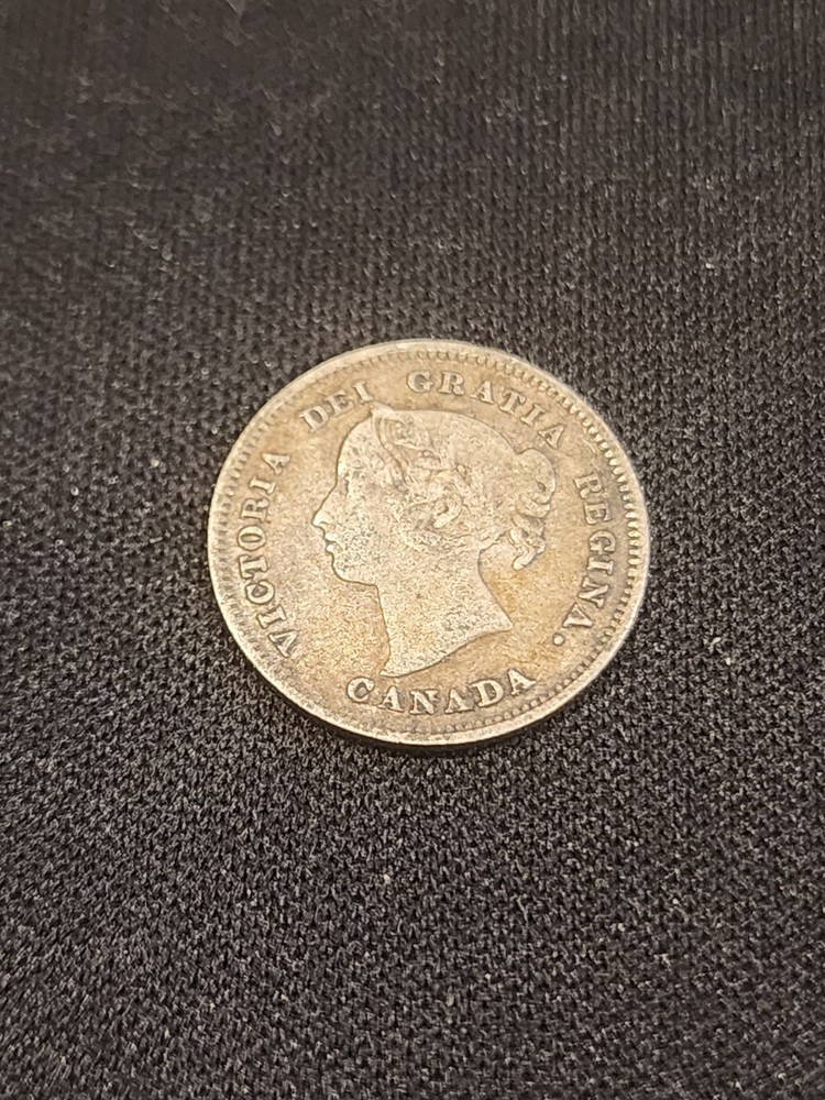 1887 Canada 5 Cents Silver Coin
