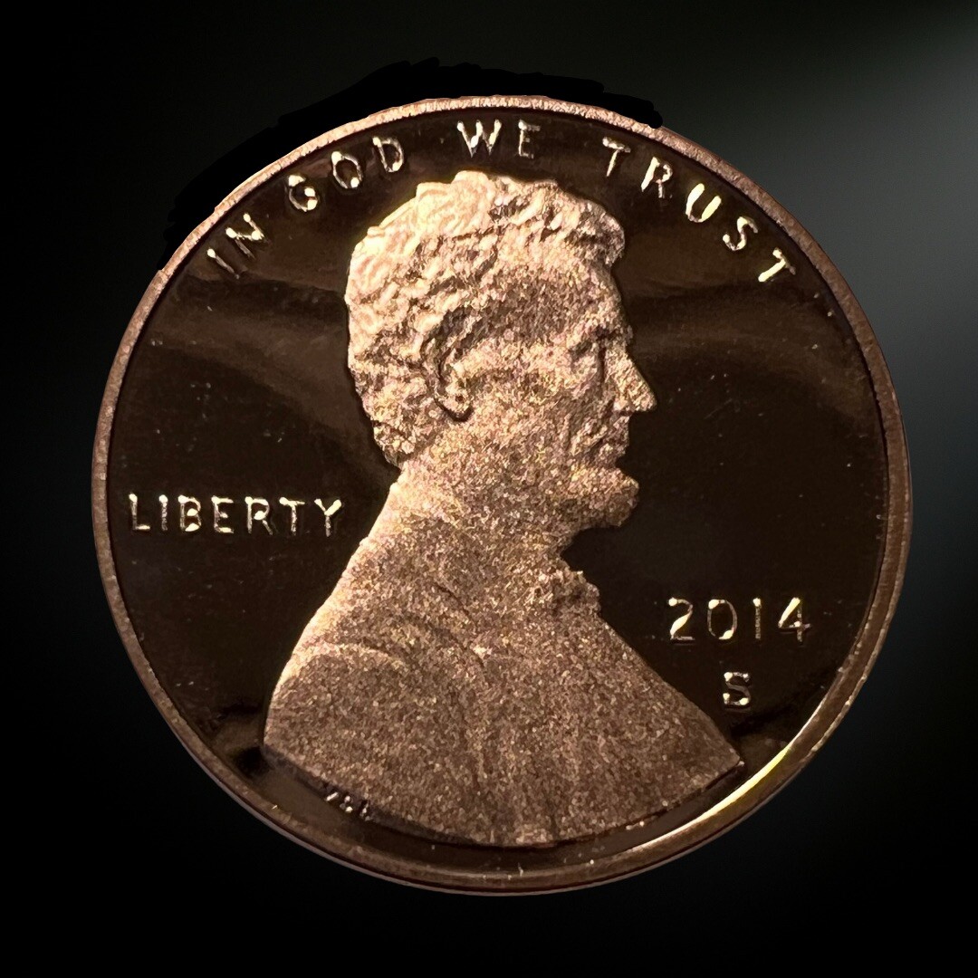 2014 S PROOF Lincoln Shield Penny Brilliant Uncirculated (BU)