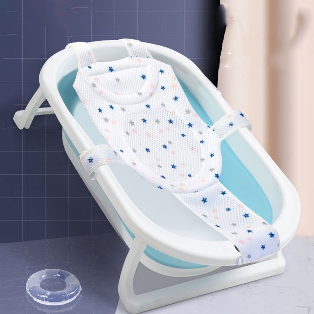 Baby Foldable Baby Shower Bath Tub Pad Non-Slip Bathtub soft Seat Support Mat