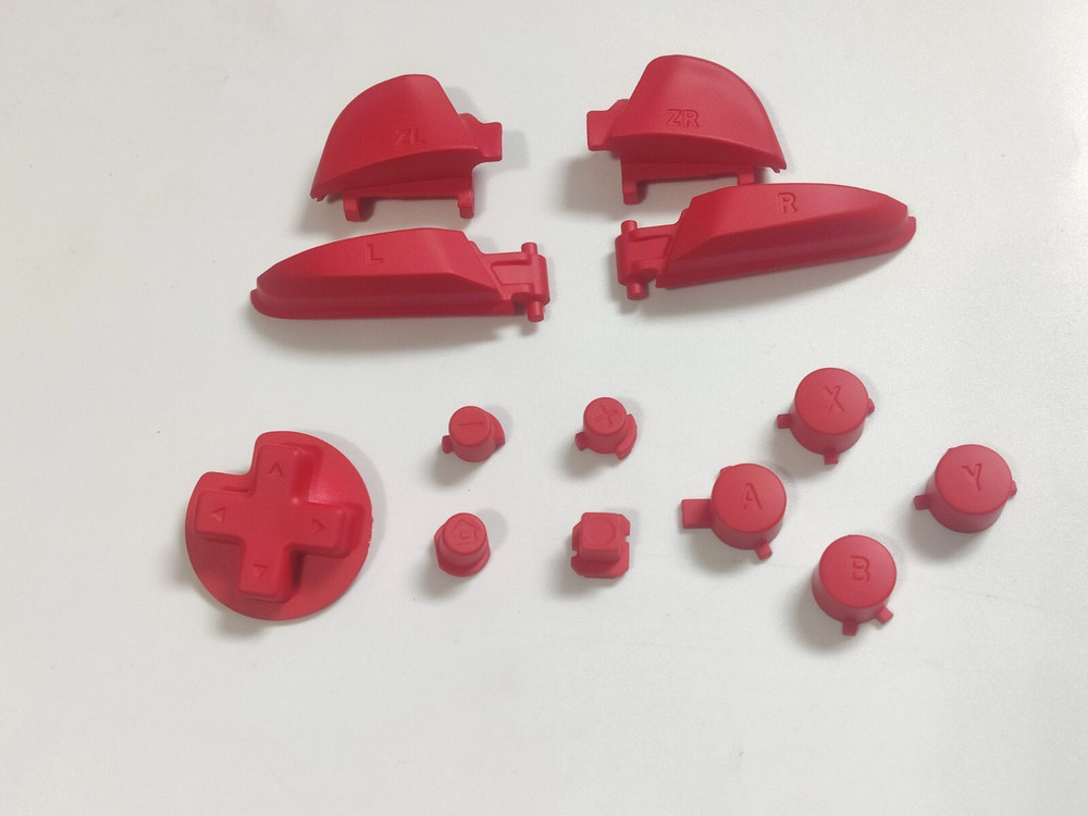 Dark Red Controller Buttons Compatible For Nintendo Switch Pro Controller