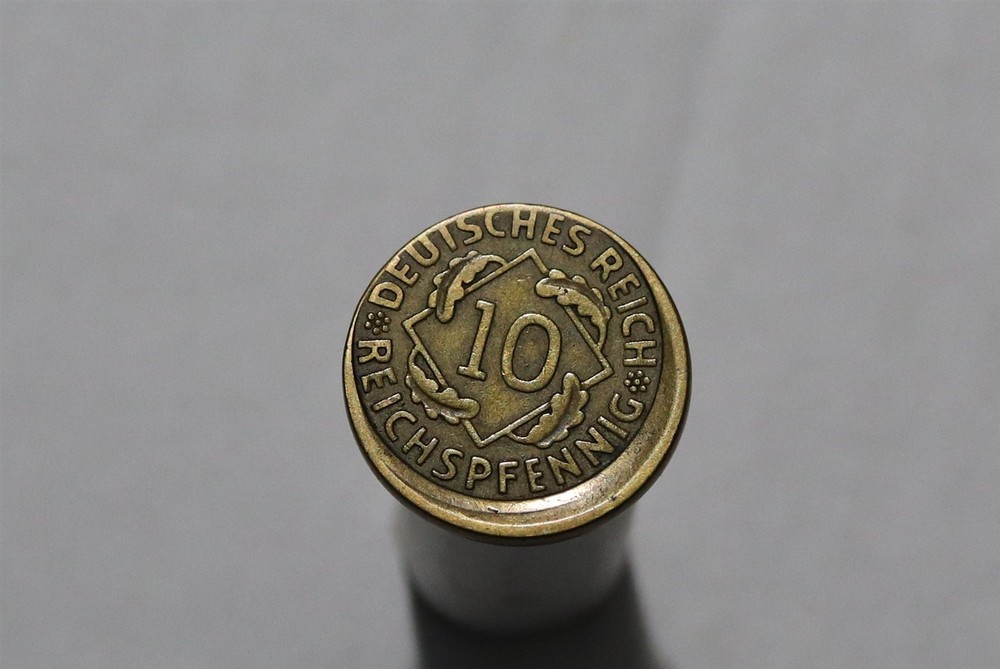 🧭 🇩🇪 GERMANY ERROR COIN WEIMAR OFF CENTRE B88 #K1228