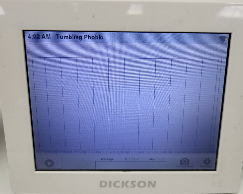 Dickson TWP DicksonOne Touch 8" Data Logger PoE w/RKTC Sensor Parts (Powers On)