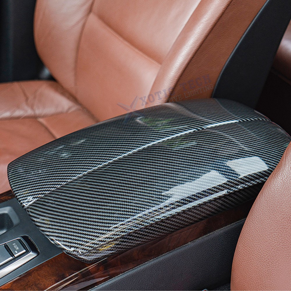 Center Console Armrest Box Cover Trim For BMW X5 E70 2007-2013/X6 E71 2008-2014